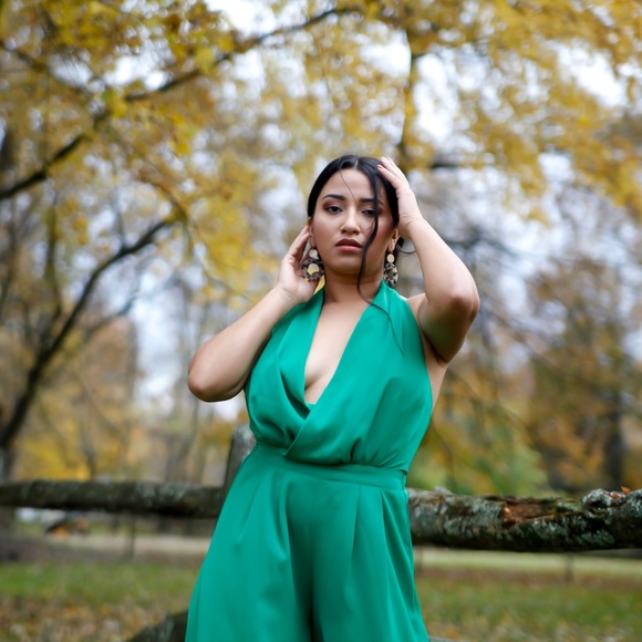 Women’s Green Jumpsuit - Picture 14 of 16